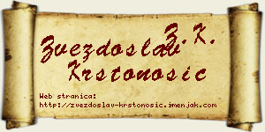 Zvezdoslav Krstonošić vizit kartica